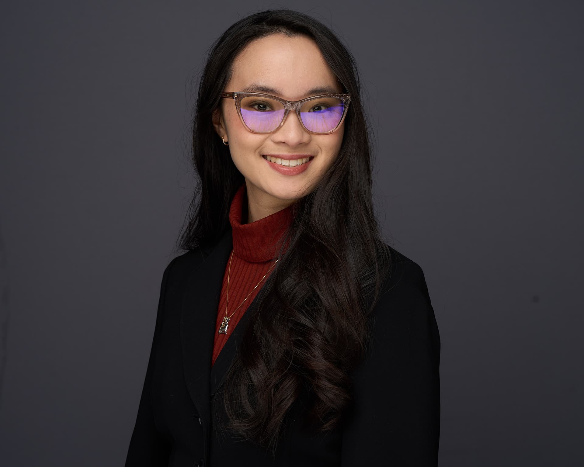 Professional headshot — before retouching