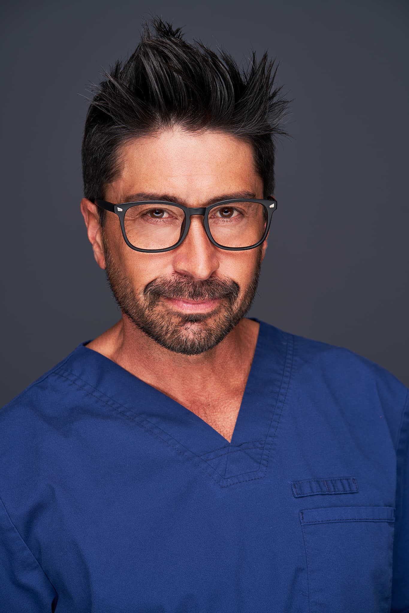 Patrick Pedraza voice actor headshot - studio portrait